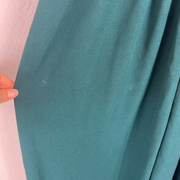 Halara Overalls Women's XS Green Wide-Leg Adjustable Strap Pockets Plicated - Picture 4 of 16